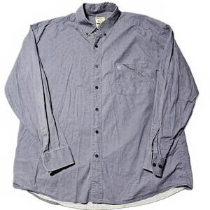 Gunnison Creek Outfitters Mens XL Cotton Long Sleeve Blue Button Up Cowboy Rodeo